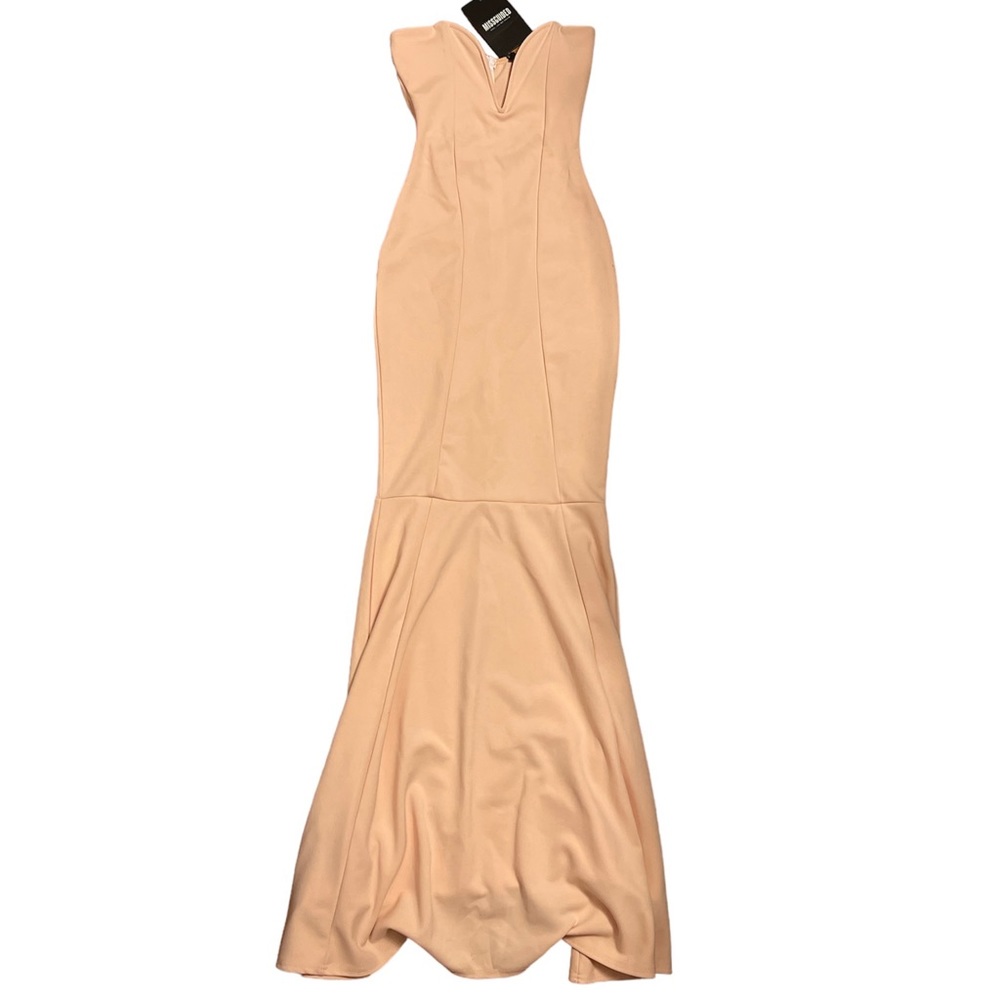 Missguided size Xs strapless long dress with tags